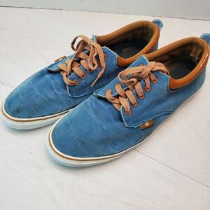 Radii The Jax Teal Canvas Low Top Sneakers Men's Size 13 US